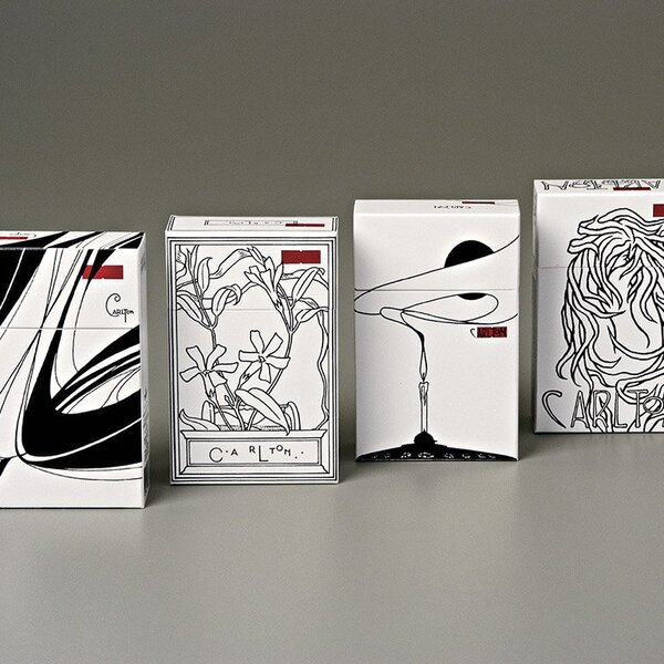 cardboard cigarette boxes