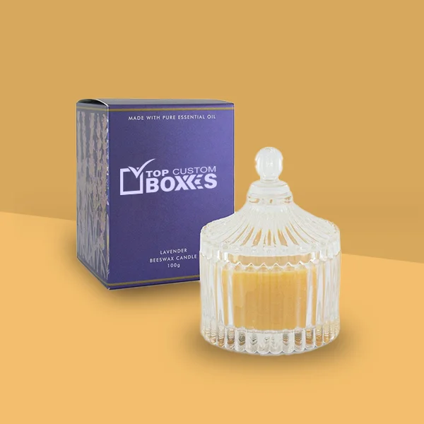 custom printed beeswax candle packaging