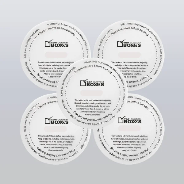 custom printed candle dust covers 