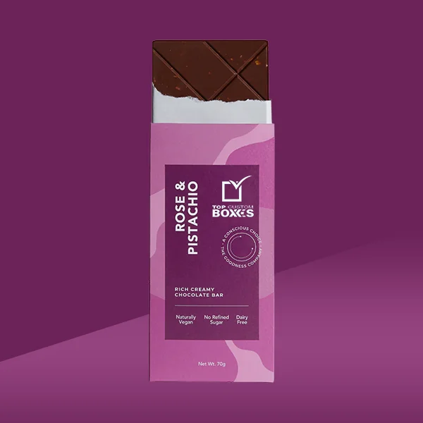 custom printed chocolate bar packaging