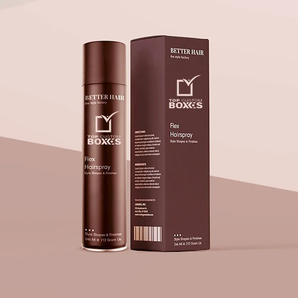 custom printed hairspray boxes