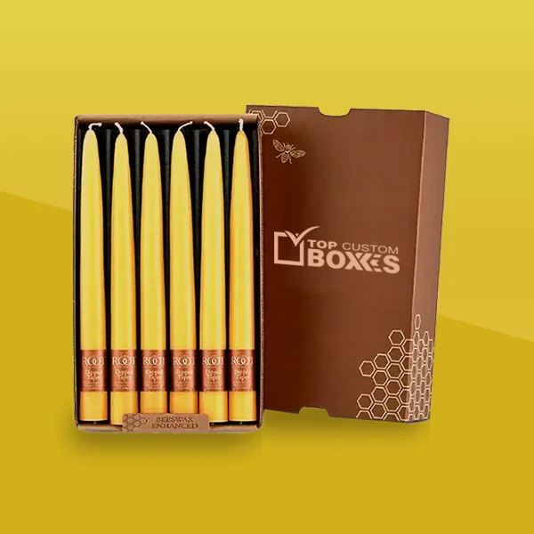 custom printed taper candle boxes