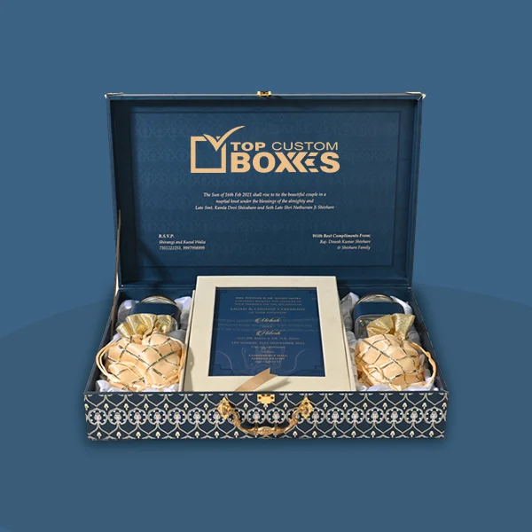 custom printed wedding card boxes